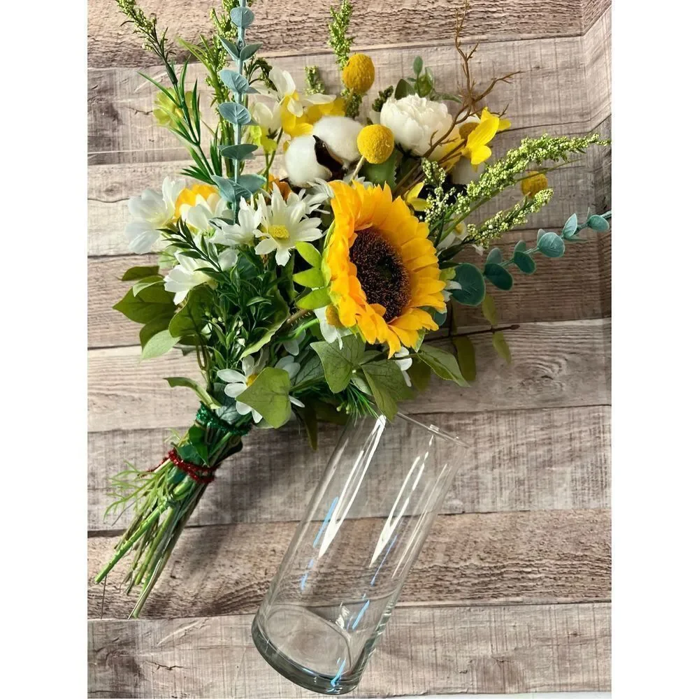 Sunflower Daisy Eucalyptus Floral Arrangement Baby Wedding Birthday Family Reuni